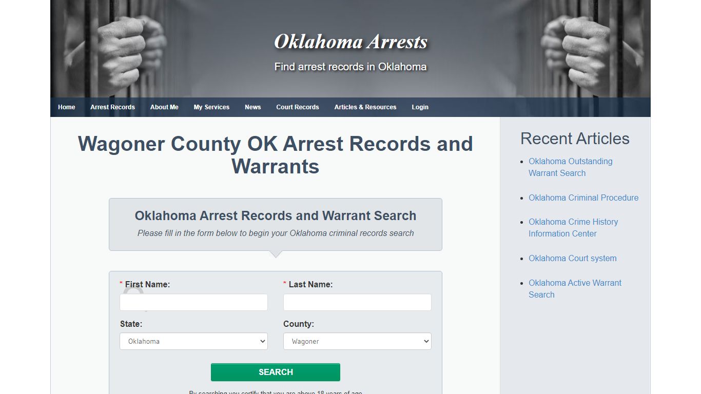 Wagoner County OK Arrest Records and Warrants - Oklahoma ...